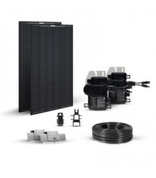 Kit fotovoltaic 640W 230V cu doua panouri solare monocristaline si doua microcontrolere pentru autoconsum pret ieftin