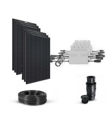 Kit solar pentru autoconsum 1920W 230V cu 6 panouri fotovoltaice monocristaline 320W 24V si 3 microinvertoare a cate 260W putere maxima de iesire  pret ieftin