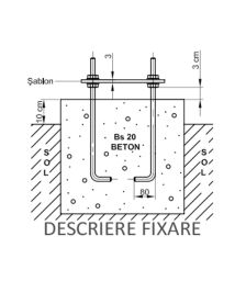 Set de 4 prezoane M20 IDLSTPI 11-12M + sablon pentru stalpi de iluminat public solar sau din retea pret ieftin