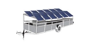 Remorca cu 12 panouri fotovoltaice mobile IDELLA Mobile Energy IME 12