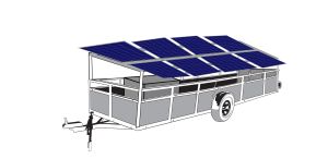 Remorca mobila cu 8 panouri fotovoltaice IDELLA Mobile Energy IME 8