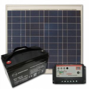 Panouri fotovoltaice policristaline kit stand alone 30W 12V 12 A