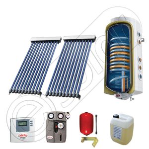 Panouri cu tuburi vidate si boiler SIU 2x10-120.2TE, Pachet cu panou solar cu tuburi vidate, Panou solar cu tuburi vidate cu boiler termoelectric