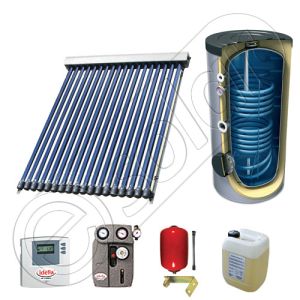 Set panou solar ieftine cu boiler de 150 litri si doua serpentine, Set panouri solare China Solariss Iunona, Pachet cu panou solar China cu tuburi vidate