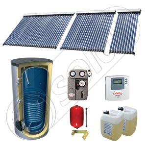 Panouri SIU 1x10-1x20-1x30-750.1BM, Pachet panouri solare cu tuburi vidate, Panouri solare cu tuburi vidate cu boiler solar