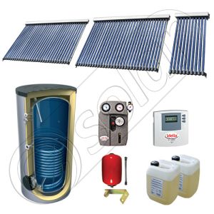 Panouri SIU 1x10-2x30-750.1BM, Pachet panouri solare cu tuburi vidate, Panouri solare cu tuburi vidate cu boiler solar