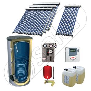 Panouri cu tuburi vidate SIU 1x10-3x20-800.1BM, Pachet panouri solare cu tuburi vidate, Panouri solare cu tuburi vidate cu boiler solar