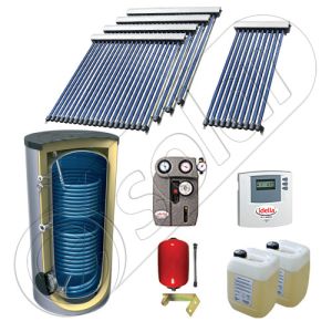 Panouri cu tuburi vidate SIU 1x10-4x20-1000.2BM, Pachet panouri solare cu tuburi vidate import China, Panouri solare cu tuburi vidate cu boiler solar