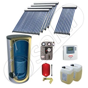 Panouri cu tuburi vidate SIU 1x10-4x20-750.1BM, Pachet panouri solare cu tuburi vidate import China, Panouri solare cu tuburi vidate cu boiler solar