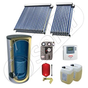 Set panouri solare cu tuburi vidate fabricate in China, SIU 2x10-2x20-800.1BM pachet panouri solare cu tuburi vidate, Panouri solare cu boiler solar import China