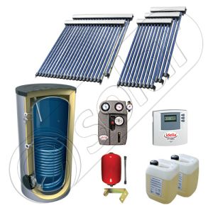 Panouri solare cu tuburi vidate fabricate in China, Panouri solare import China la set cu boiler solar, SIU 3x10-2x20-1000.1BM set panouri solare cu tuburi vidate si boiler