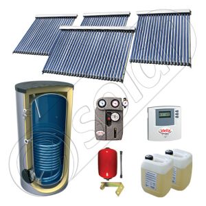 SIU 3x20-1x30-750.1BM panouri solare cu tuburi vidate si boiler, Set panouri solare cu tuburi vidate fabricate in China, Pachet panouri solare import China cu boiler solar