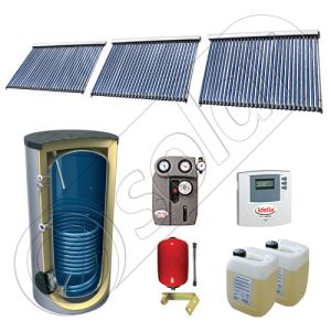 Panouri solare cu tuburi vidate fabricate in China, Set panouri solare import China cu boiler solar, Pachet panouri solare cu tuburi vidate si boiler SIU 3x30-1000.1BM