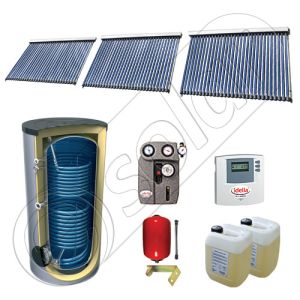 Panouri solare cu tuburi vidate fabricate in China, Set panouri solare import China cu boiler solar, Pachet panouri solare cu tuburi vidate si boiler SIU 3x30-800.2BM