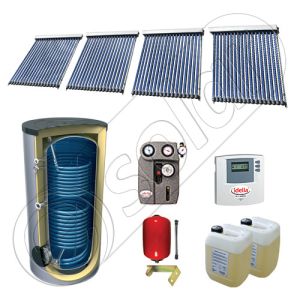 Panouri solare cu tuburi vidate fabricate in China, Set panouri solare import China cu boiler solar, Pachet panouri solare cu tuburi vidate si boiler SIU 4x18-1000.2BM