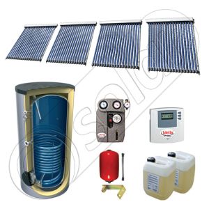 Panouri solare cu tuburi vidate fabricate in China, Set panouri solare import China cu boiler solar, Pachet panouri solare cu tuburi vidate si boiler SIU 4x18-800.1BM