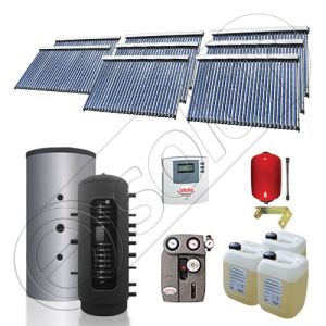 Set puffer cu doua serpentine si panouri solare ieftine, Instalatii panouri solare Solariss Iunona, Pachet cu panou solar pentru apa calda tot anul