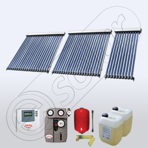 Set colectoare solare cu tuburi vidate SIU 1x10-2x20, Colectoare solare pentru apa calda menajera, Pachete panouri solare cu tuburi vidate pentru apa calda