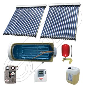 Panouri solare Solariss Iunona, Panou solar cu tuburi vidate si boiler  cu o serpentina, Instalatii presurizate ieftine pentru apa calda