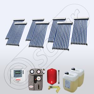 Pachete colectoare solare apa calda tot anul, Set panouri solare ieftine pentru apa calda SIU 7x10, Seturi colectoare solare Solariss Iunona
