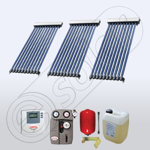 Set panouri solare cu 10 tuburi vidate, Pachet cu panou solar cu tuburi vidate, Panouri cu tuburi vidate pentru apa calda SIU 3x10