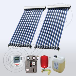 Set panouri solare cu 10 tuburi vidate, Pachet cu panou solar cu tuburi vidate, Panouri cu tuburi vidate pentru apa calda SIU 2x10