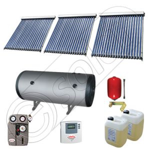 Panouri solare ieftine cu boiler bivalent de 500 litri, Pachet cu panou solar cu tuburi vidate, Instalatii solare pentru apa calda Solariss Iunona