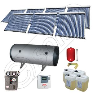 Set Solariss Iunona panouri solare cu boiler, Pachete colectoare solare cu tuburi vidate si boiler, Instalatii solare fabricate in China SIU 7x22-2000.2BMH