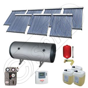 Seturi colectoare solare cu tuburi vidate si boiler, Panouri solare cu tuburi vidate import China, Set colectoare solare pentru apa calda SIU 7x18-1000.2BMH