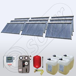 Panouri solare ieftine produse in China SIU 9x30, Pachet ccolectoare solare cu tuburi vidate, Set panouri solare pentru apa calda Solariss Iunona