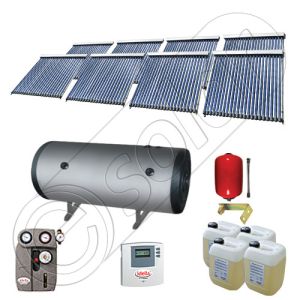 Set panouri solare si boiler pentru apa calda SIU 8x22-1500.2BMH, Pachet colectoare solare cu boiler solar, Instalatii solare cu tuburi vidate fabricate in China