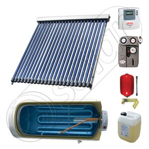 Instalatii solare cu tuburi vidate fabricate in China, Seturi colectoare solare pentru apa calda cu boiler orizontal, Instalatie solara cu tuburi vidate cu boiler termoelectric SIU 1x22-150.1TEH