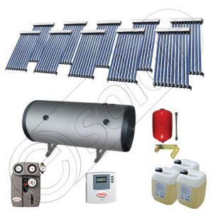 Solariss Iunona colectoare solare cu tuburi vidate, Set panouri solare pentru apa calda si caldura, Pachet panouri solare import China cu tuburi vidate si boiler SIU 10x10-800.2BMH
