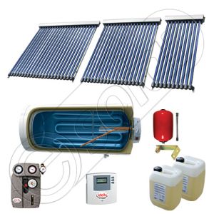 Panou solar ieftin pentru apa calda si boiler cu o serpentina, Panou solar china Solariss Iunona, Colectoare solare cu boiler monovalent de 400 litri