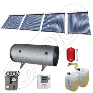 Colectoare solare cu tuburi vidate import China, Seturi colectoare solare si boiler SIU 4x22-1000.2BMH, Instalatii vidate presurizate cu boiler solar