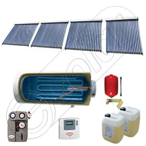 Colectoare solare cu tuburi vidate import China, Seturi colectoare solare si boiler SIU 4x22-750.1BMH, Instalatii vidate presurizate cu boiler solar