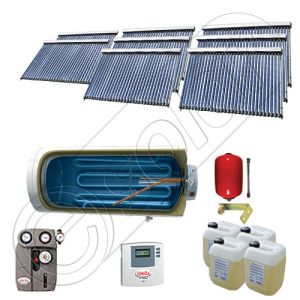 Set panouri solare si boiler pentru apa calda SIU 8x30-2000.1BMH, Pachet colectoare solare cu boiler solar, Instalatii solare cu tuburi vidate fabricate in China