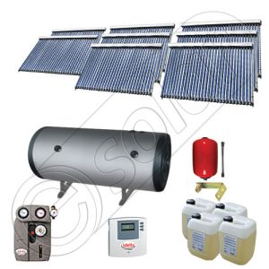 Set panouri solare si boiler pentru apa calda SIU 8x30-2000.2BMH, Pachet colectoare solare cu boiler solar, Instalatii solare cu tuburi vidate fabricate in China