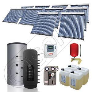 Set puffer cu doua serpentine si panouri solare ieftine, Instalatii panouri solare Solariss Iunona, Pachet cu panou solar pentru apa calda tot anul