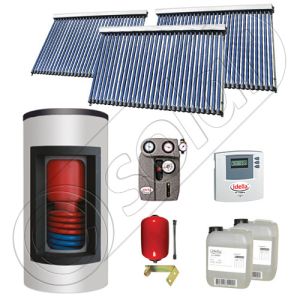 Panou solar ieftin pentru apa calda si boiler Kombi cu o serpentina, Panou solar china Solariss Iunona, Panouri solare cu boiler Kombi monovalent de 800/200 litri
