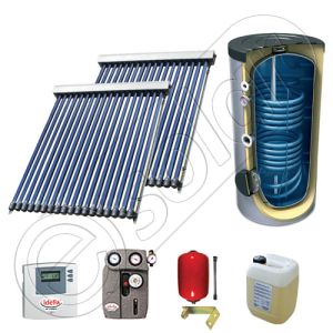 Panouri solare ieftine cu boiler bivalent de 300 litri, Pachet cu panou solar cu tuburi vidate, Set panouri solare import China Solariss Iunona