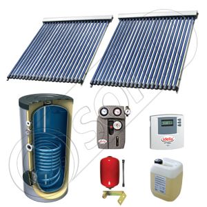 Panou solar ieftin cu tuburi vidate si boiler cu o serpentina, Panou solar china Solariss Iunona, Panouri solare China cu boiler monovalent de 500 litri