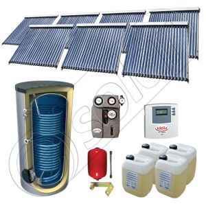 Solariss Iunona set panouri solare si boiler 1500 litri, Seturi panouri solare import China cu boiler SIU 7x22-1500.2BM, Seturi panouri solare cu tuburi vidate si boiler 1500 litri