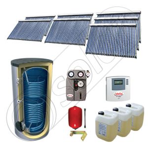 Seturi panouri solare import China cu boiler SIU 7x30-1500.2BM, Solariss Iunona set panouri solare si boiler 1500 litri, Seturi panouri solare cu tuburi vidate si boiler 1500 litri