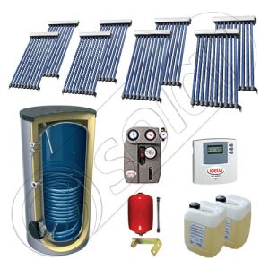 Panouri solare import China cu boiler SIU 8x10-1000.1BM, Solariss Iunona pachet panouri solare si boiler 1000 litri, Seturi panouri solare cu tuburi vidate si boiler 1000 litri
