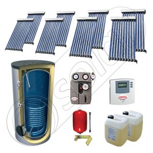 Panouri solare import China cu boiler SIU 8x10-750.1BM, Solariss Iunona pachet panouri solare si boiler 750 litri, Seturi panouri solare cu tuburi vidate si boiler 750 litri