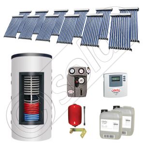 Colectoare solare cu tuburi vidate import China, Seturi panouri solare si boiler instant SIU 12x10-1000.66.2BI, Seturi colectoare solare cu tuburi vidate si boiler instant 1000 litri