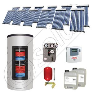 Colectoare solare cu tuburi vidate import China, Seturi panouri solare si boiler instant SIU 12x10-1000.66.3BI, Seturi colectoare solare cu tuburi vidate si boiler instant 1000 litri