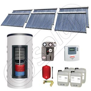 Colectoare solare cu tuburi vidate import China, Seturi panouri solare si boiler instant SIU 6x30-1500.80.2BI, Seturi colectoare solare cu tuburi vidate si boiler instant 1500 litri