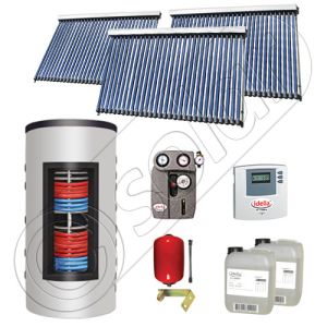 Panouri solare cu tuburi vidate import China, Seturi colectoare solare si boiler instant SIU 3x30-800.43.3BI, Set colectoare solare cu tuburi vidate si boiler instant 800 litri